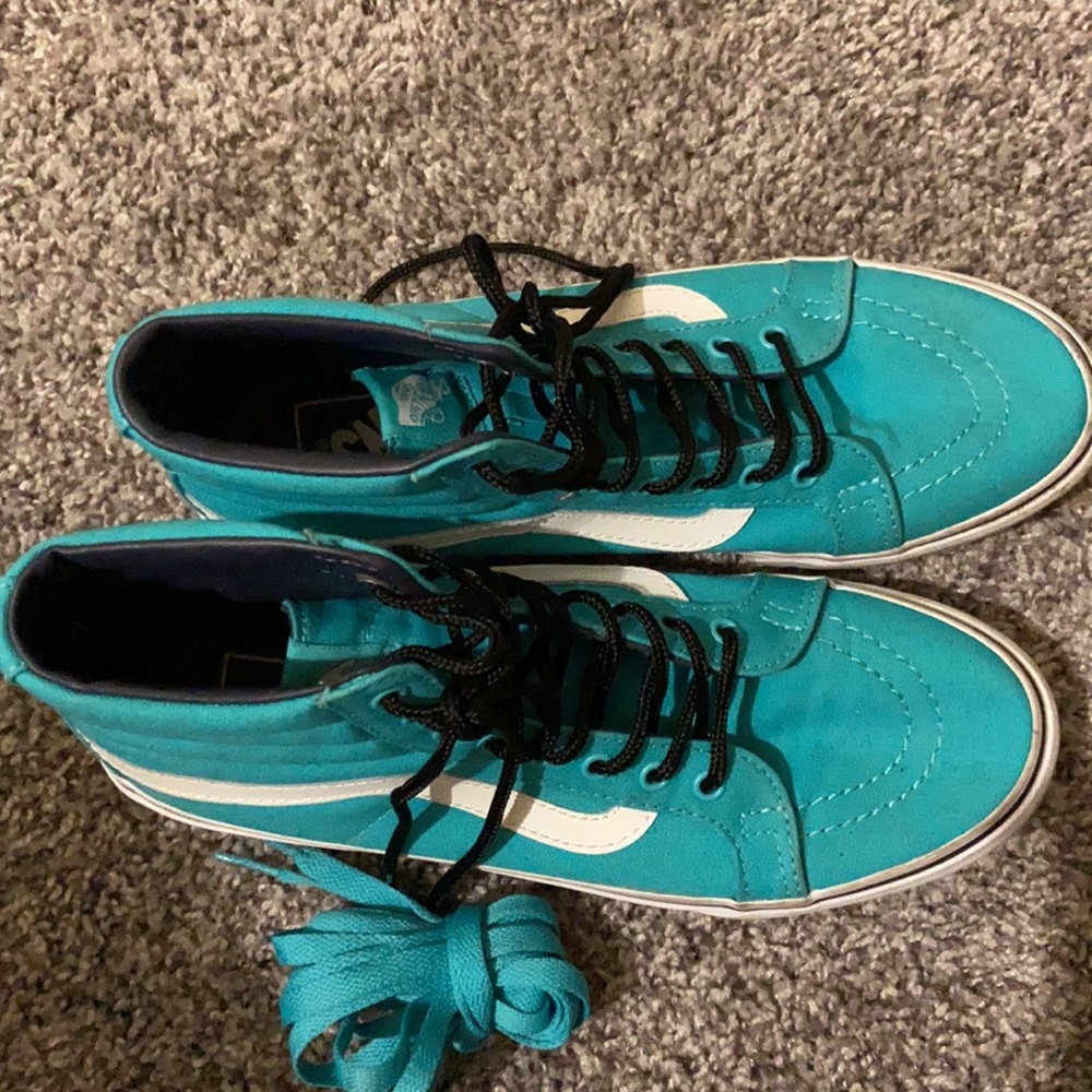 Hi top Teal vans